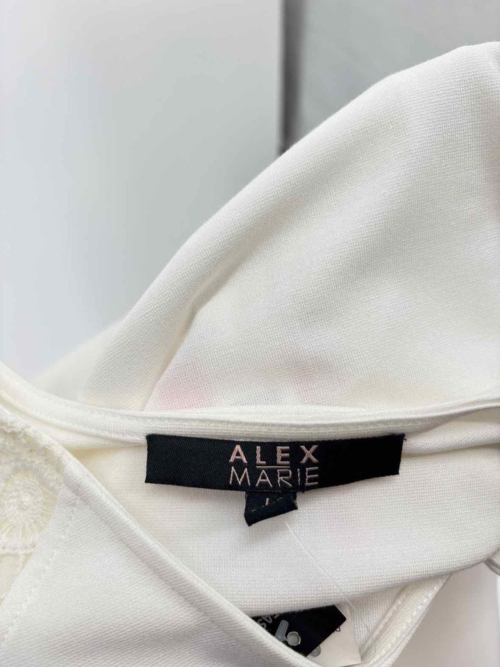 Size L ALEX MARIE Cream Shirt