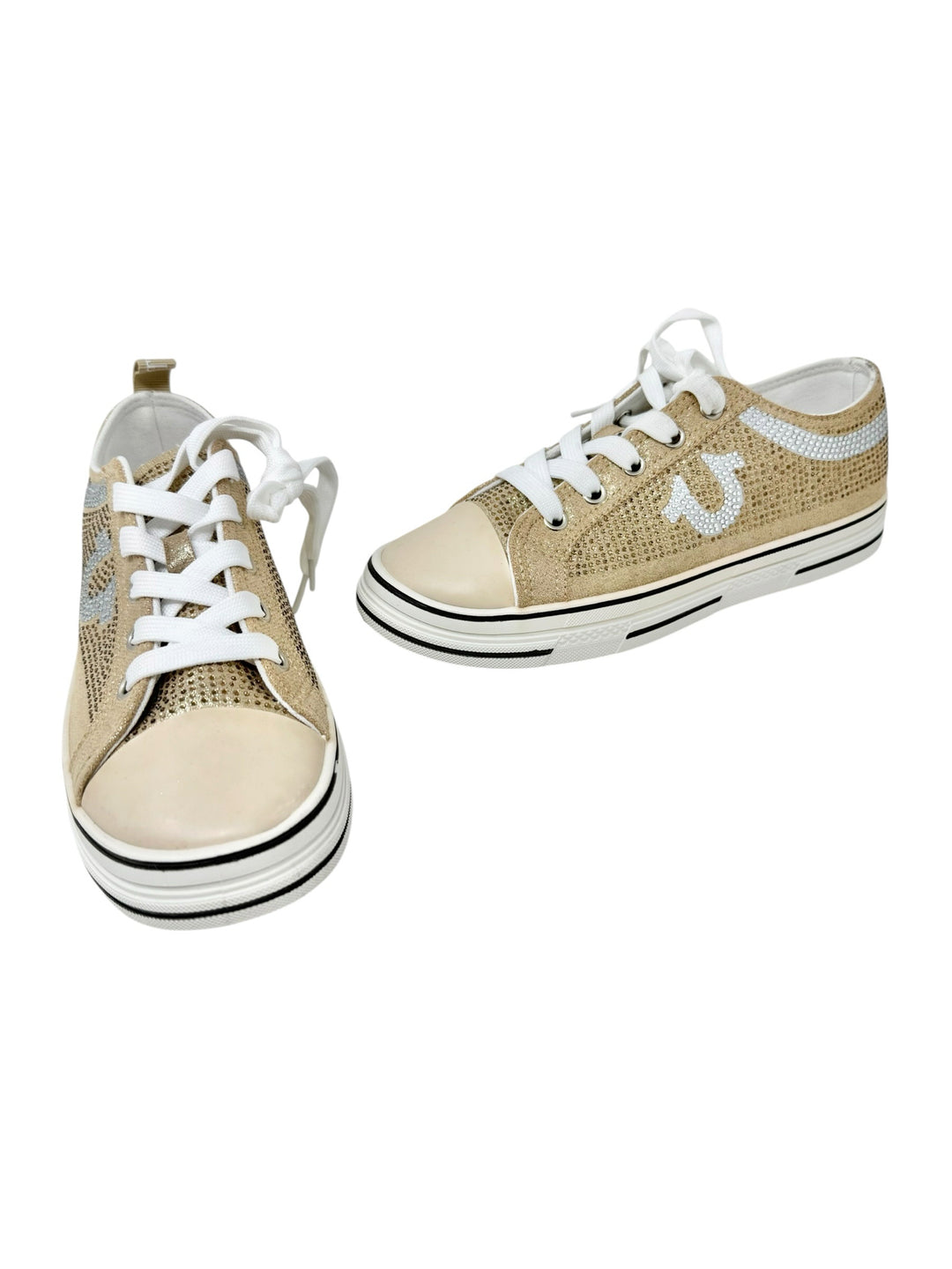 Shoe Size 6 True Religion Gold Sneakers