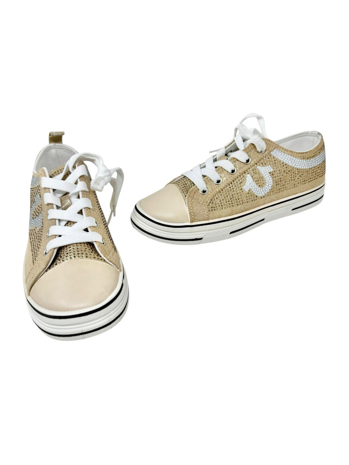Shoe Size 6 True Religion Gold Sneakers
