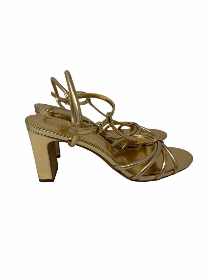 Shoe Size 10 J Crew Gold Heels