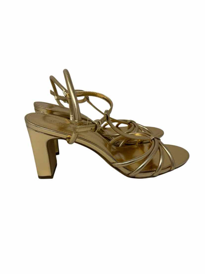 Shoe Size 10 J Crew Gold Heels