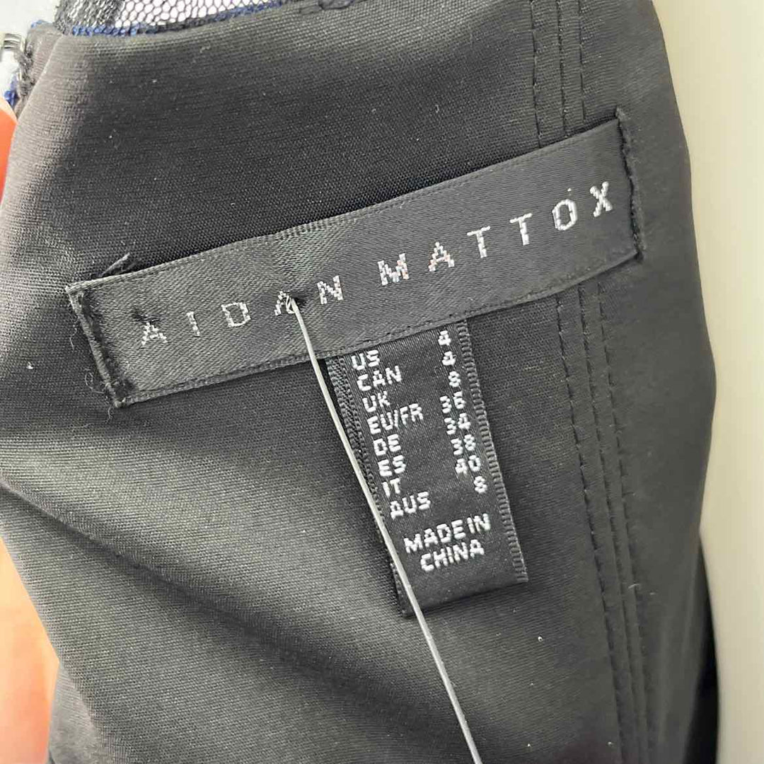 Size 4 AIDAN Navy Dress