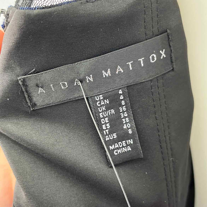 Size 4 AIDAN Navy Dress