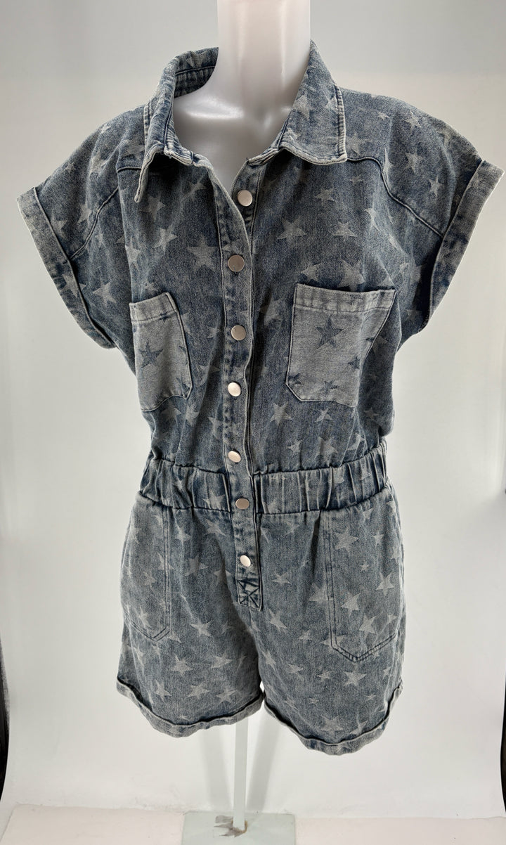 Size M Denim Romper