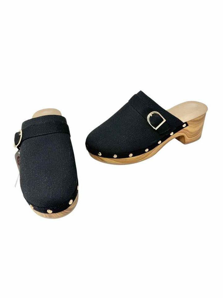 Shoe Size 9.5 TARYN ROSE Black Mules