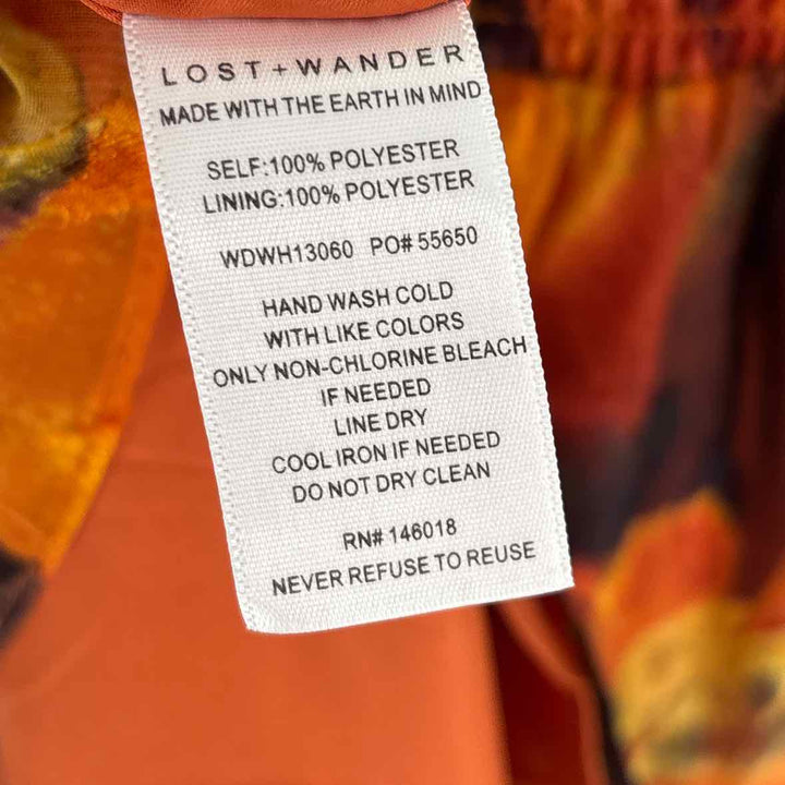 Size M Orange Dress