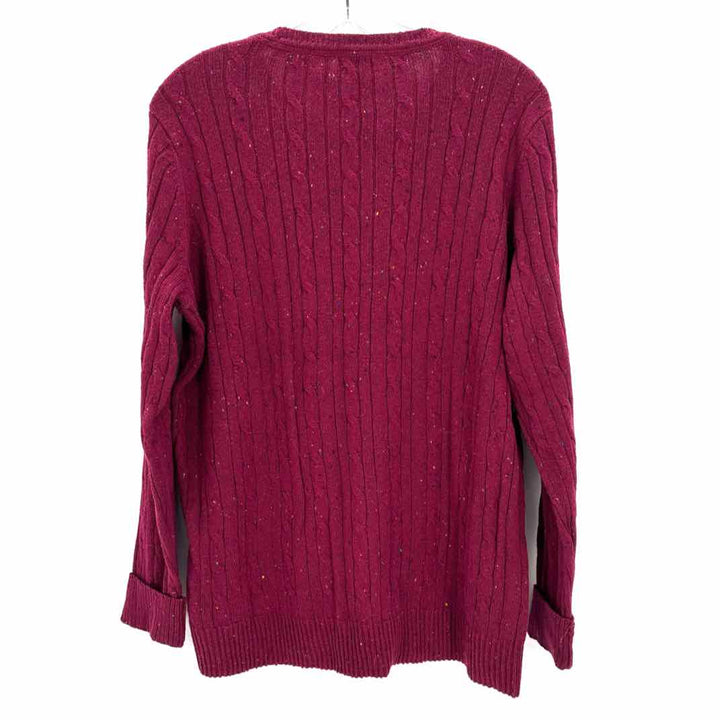 Size XL KIM ROGERS Burgundy Knit Sweater