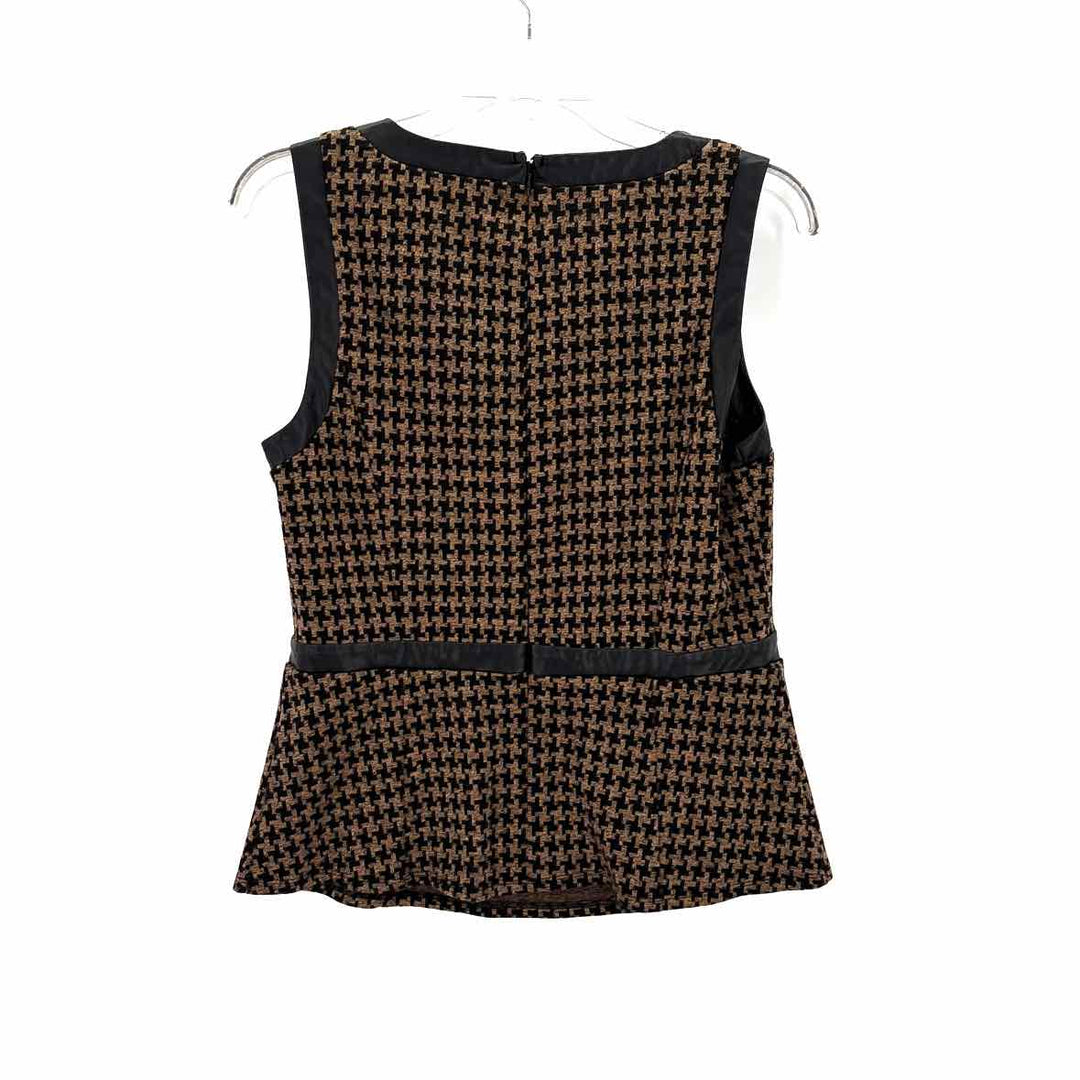 Size M NY & CO Multi-Color Knit Faux Leather 2 PC Dress