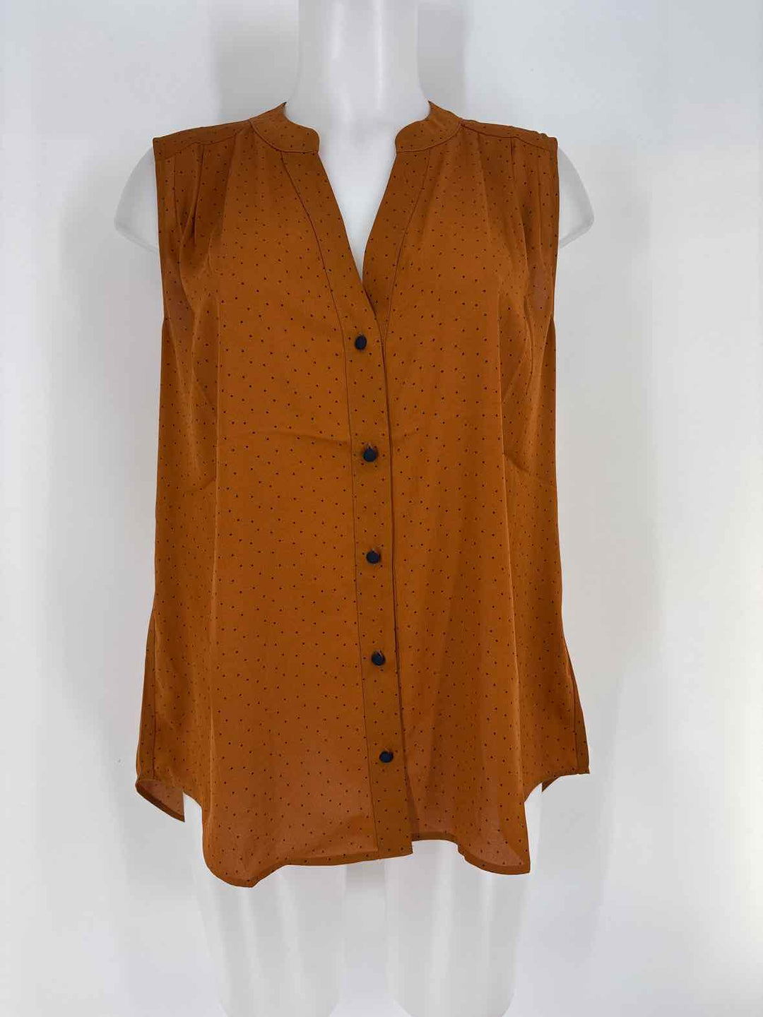 Size L CABI Brown Print Shirt