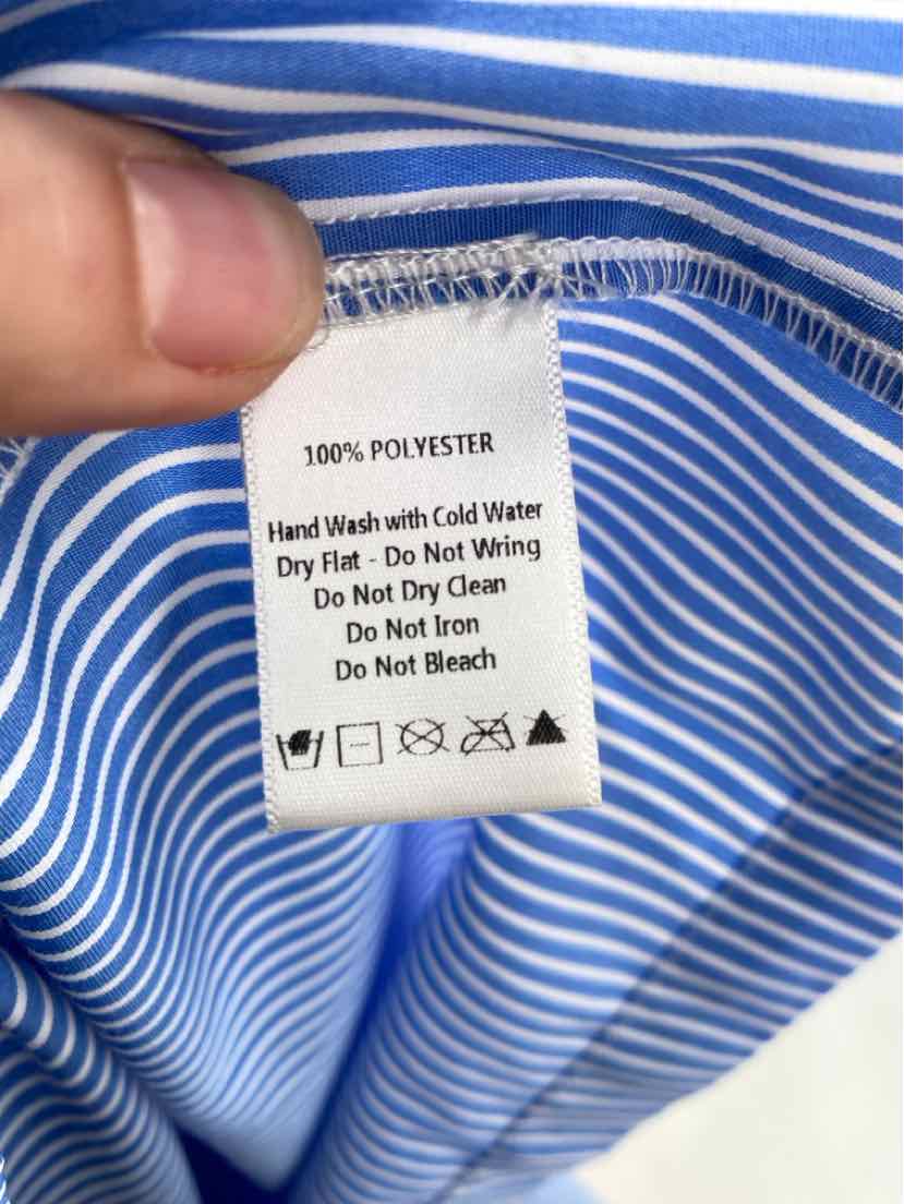 Size L Blue Print Dress