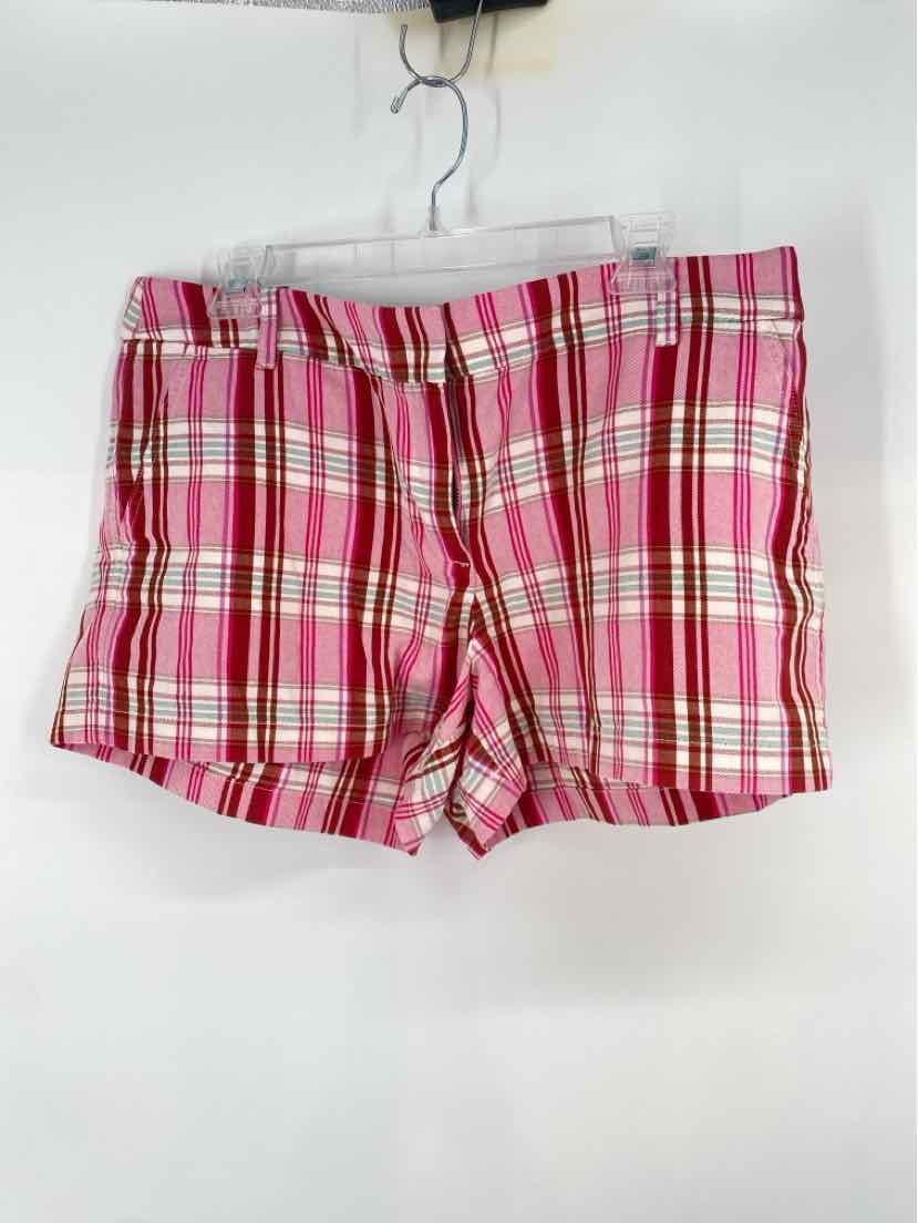 Size 14 J Crew PINK PRINT Shorts