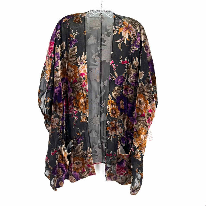 Size M/L Black Velvet Cardigan