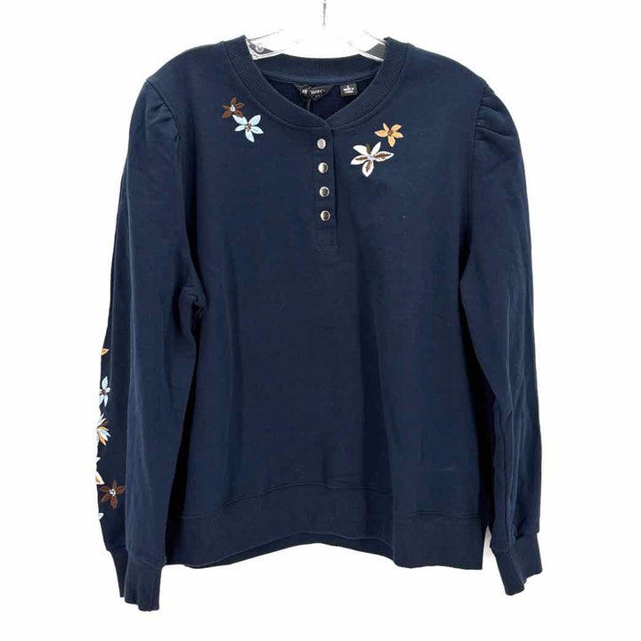 Size L DRIFTWOOD Navy Sweater