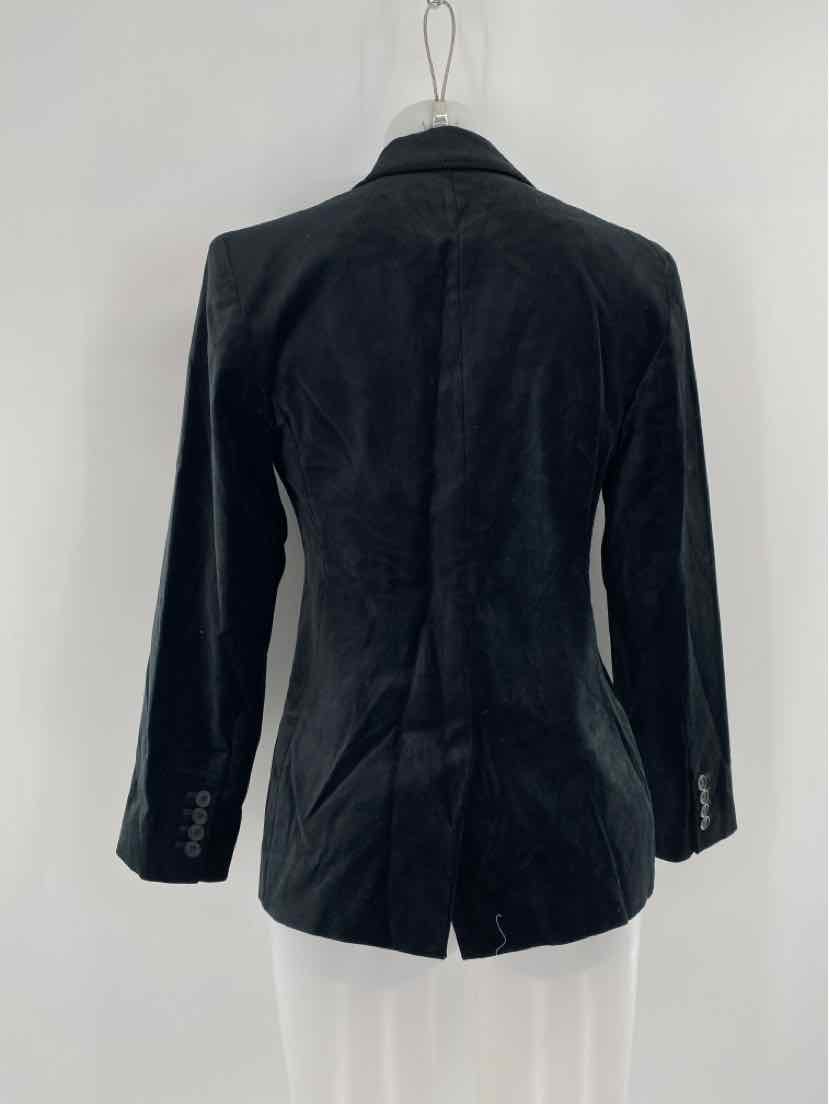 Size 0 J Crew Black Velour Blazer