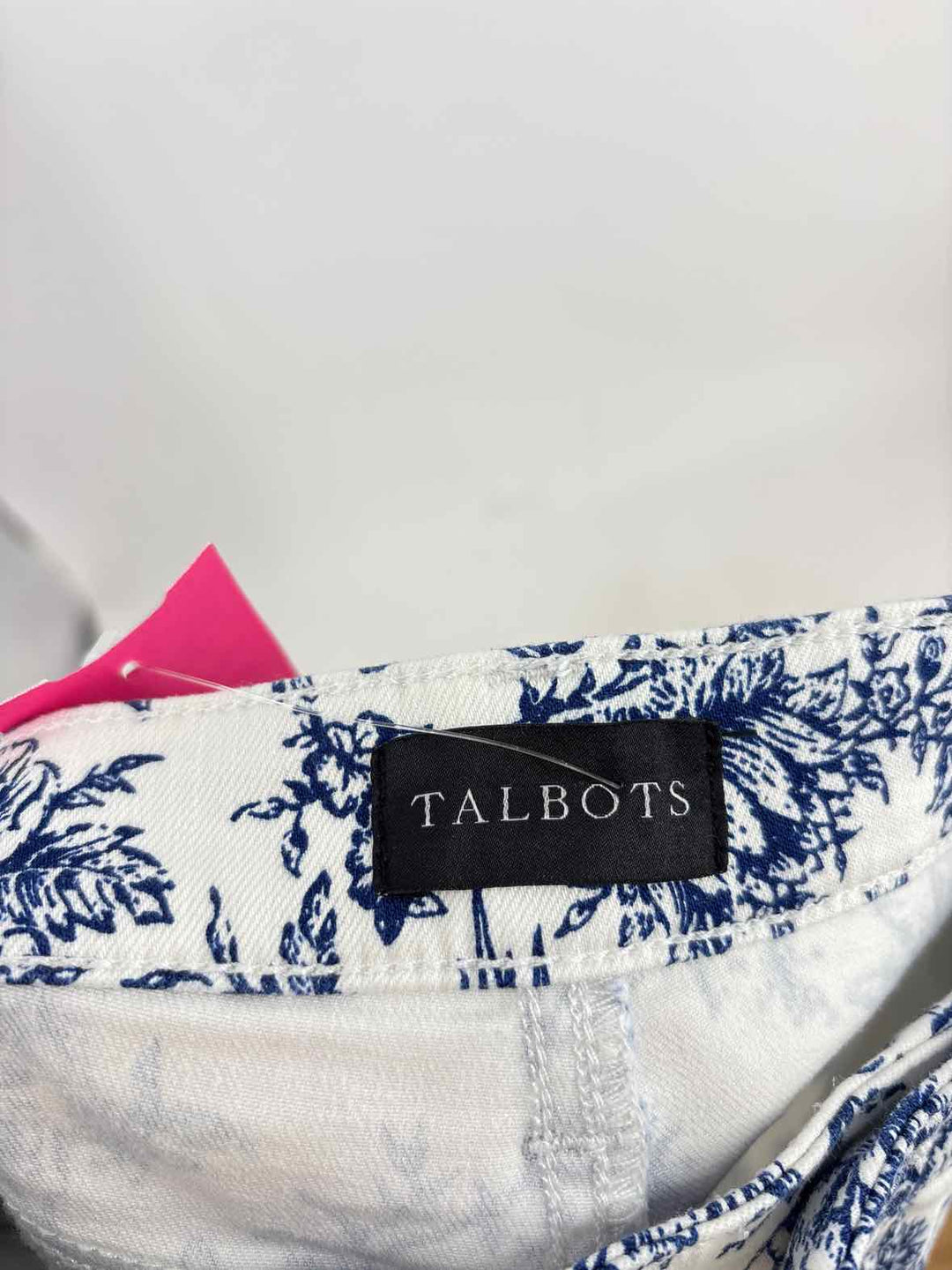 Size 10 Talbots Blue Print Pants