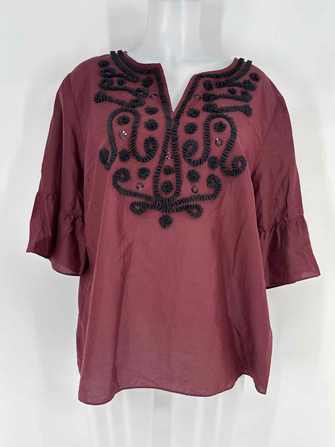 Size XL Talbots Wine Shirt