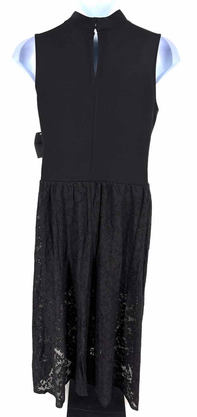 Size XL MELLODAY Black Lace Knit Dress