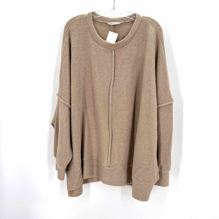 Size 2X ZENANA Brown Sweater