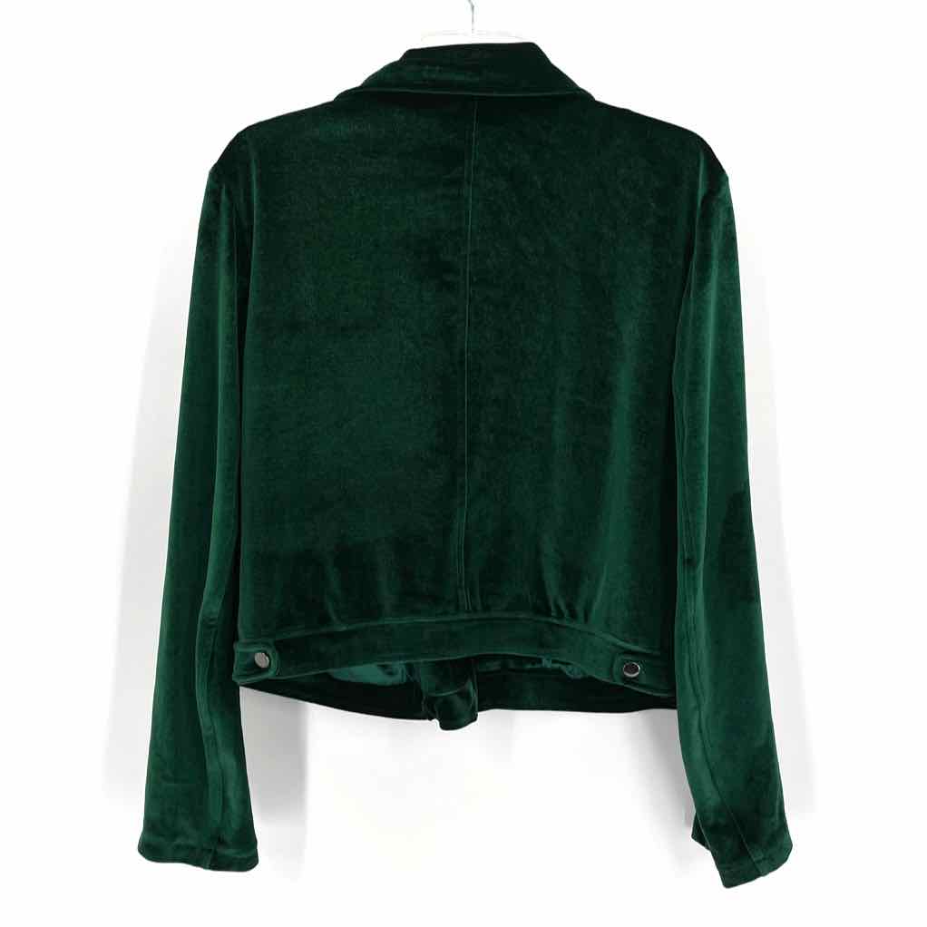 Size XL Green Velour Jacket