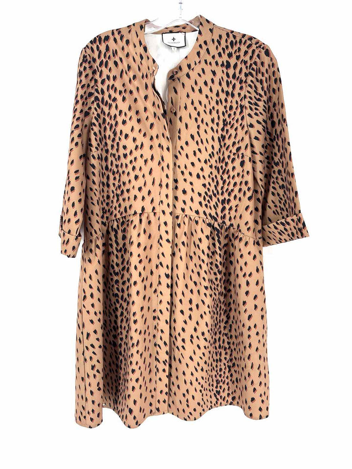 Size S TUCKERNUCK Brown Print Dress