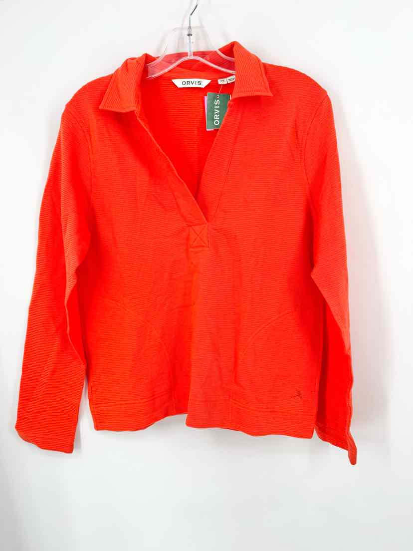 Size XS ORVIS Orange Shirt