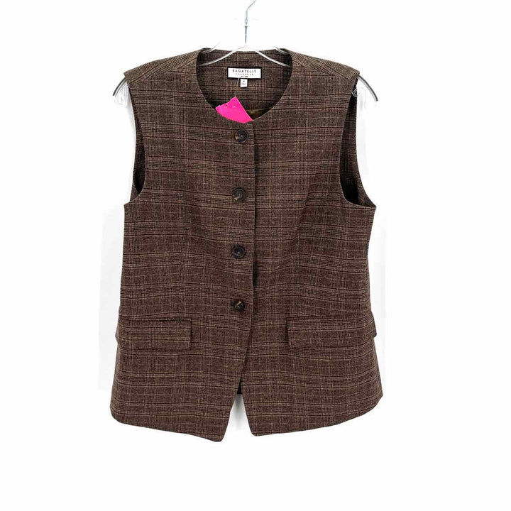 Size M BAGATELLE Brown Print Vest