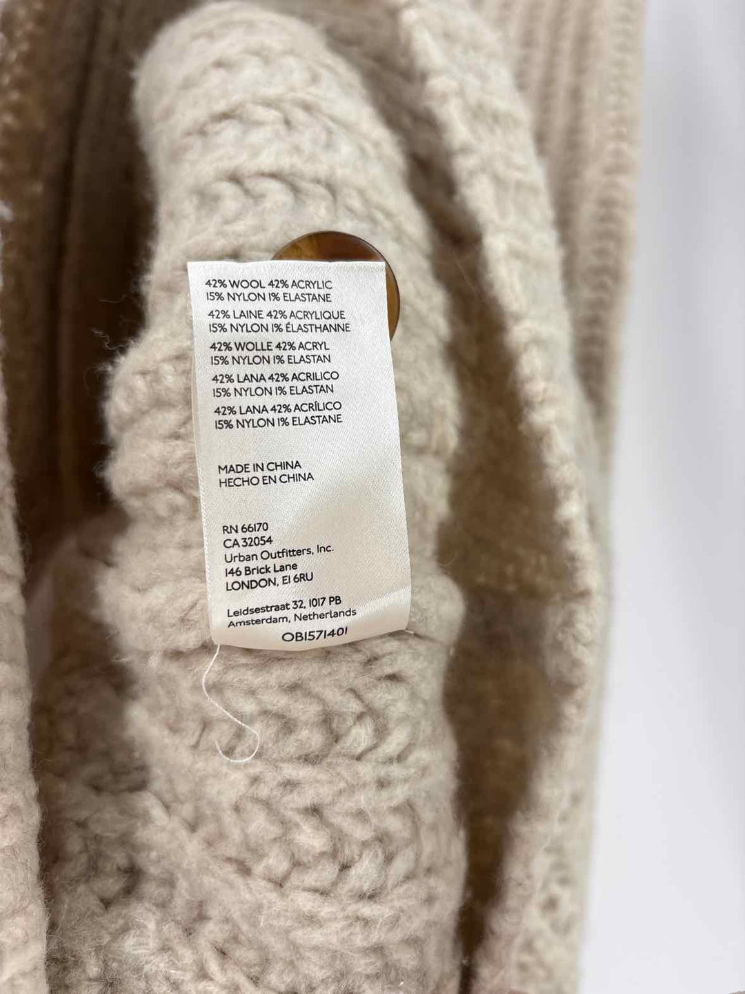 Size L Tan Sweater