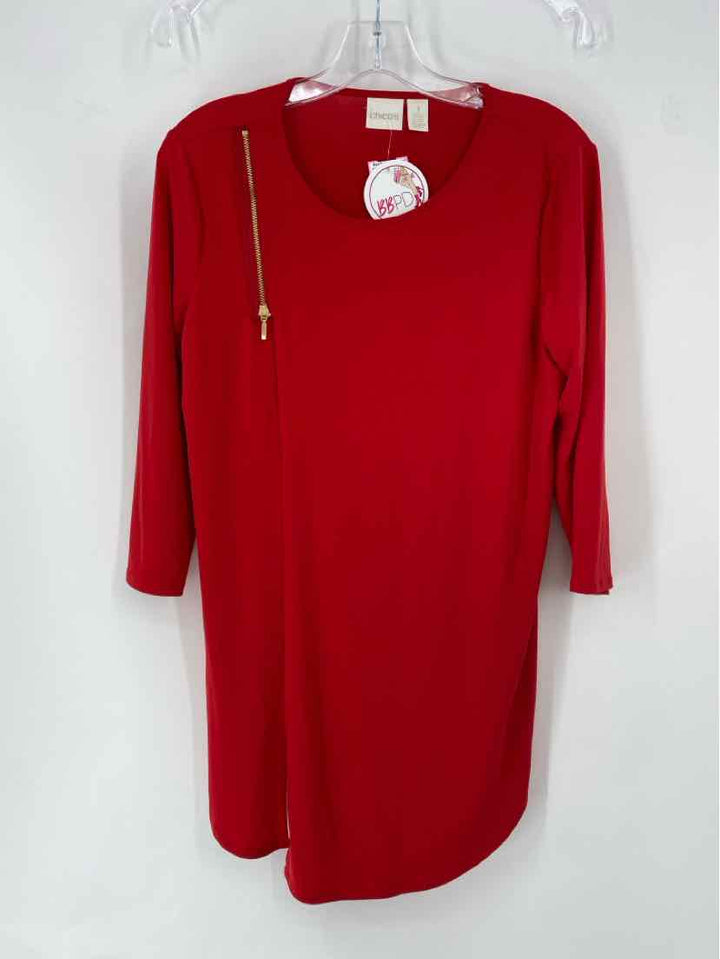 Size M Chico's Red Shirt