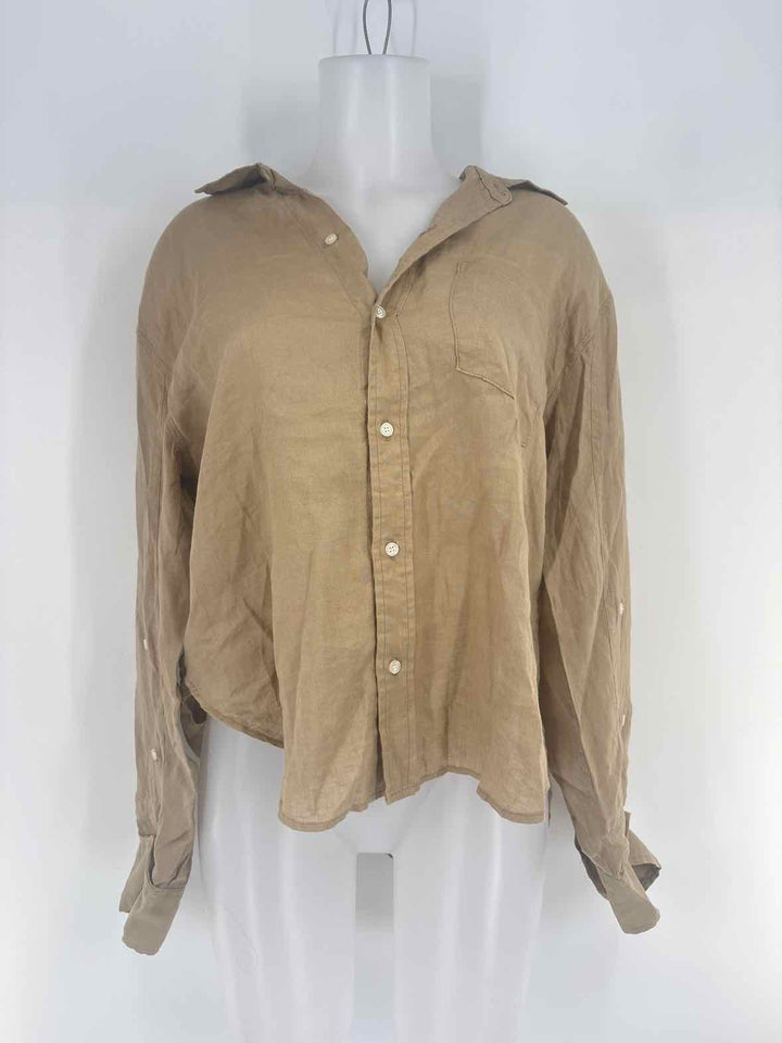 Size M CITIZENS OF HUMANITY Brown Shirt