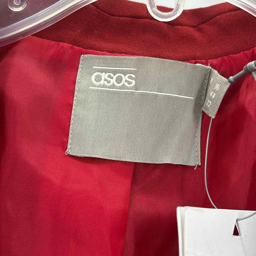 Size L Asos Burgundy Blazer