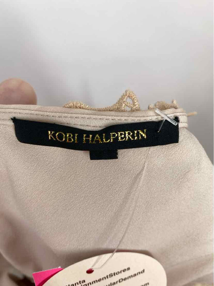 Size 8 KOBI HALPERIN Tan Dress