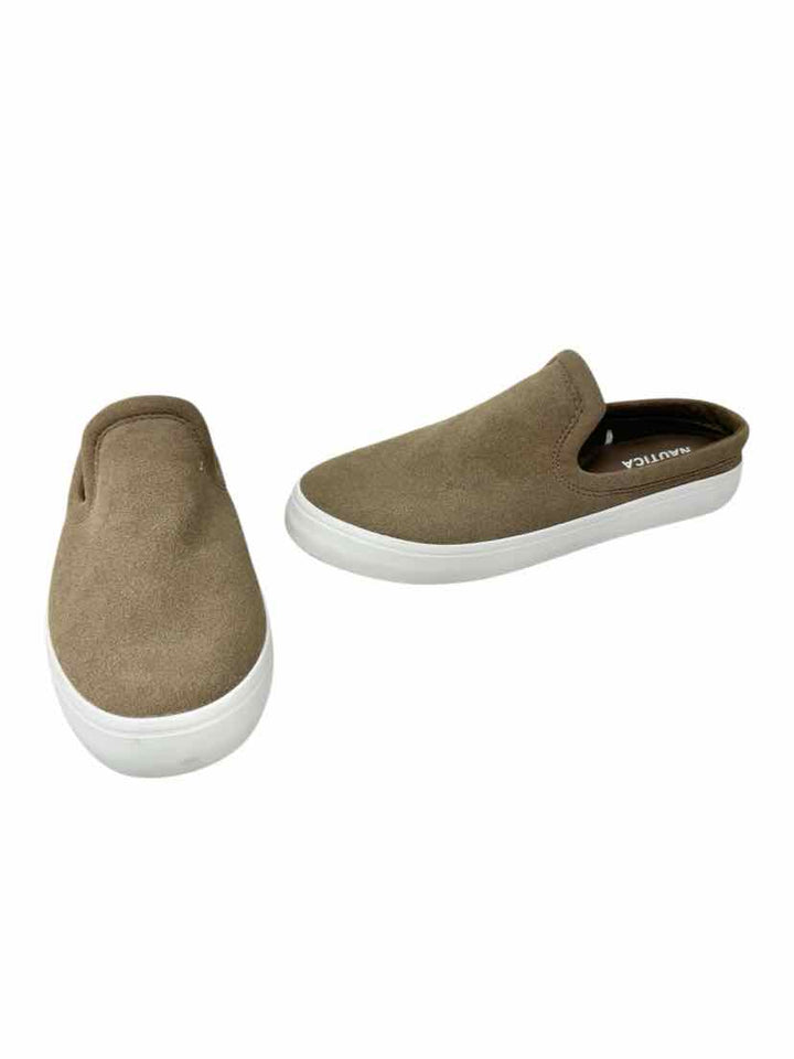 Shoe Size 7.5 NAUTICA Tan Suede Flats