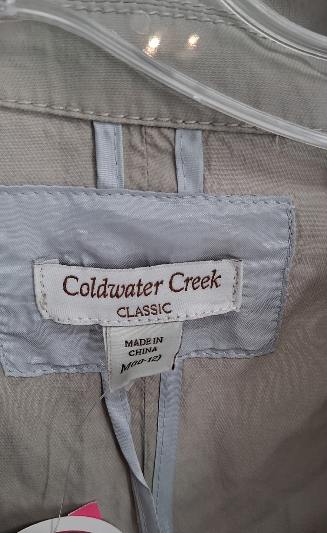 Size 10 Coldwater Creek Tan Jacket