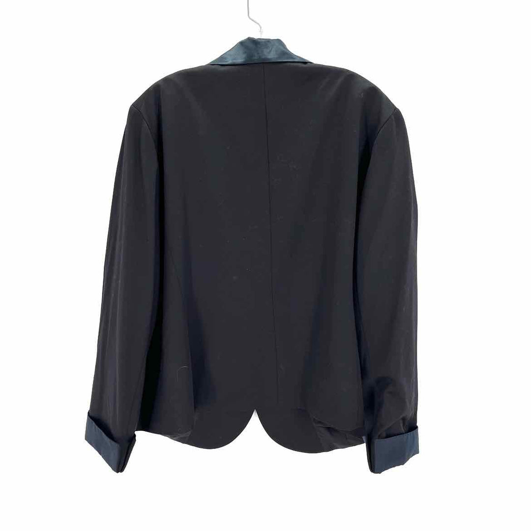 Size 20 LAFAYETTE Black Sateen Blazer
