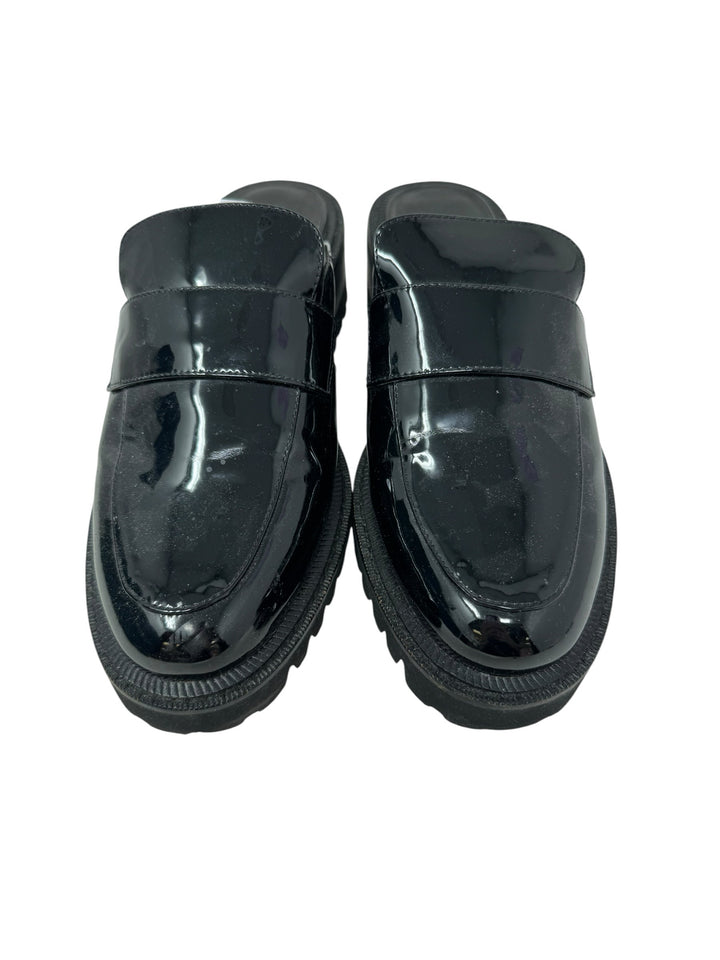 Shoe Size 7.5 AEROSOLES Black PATENT Mules