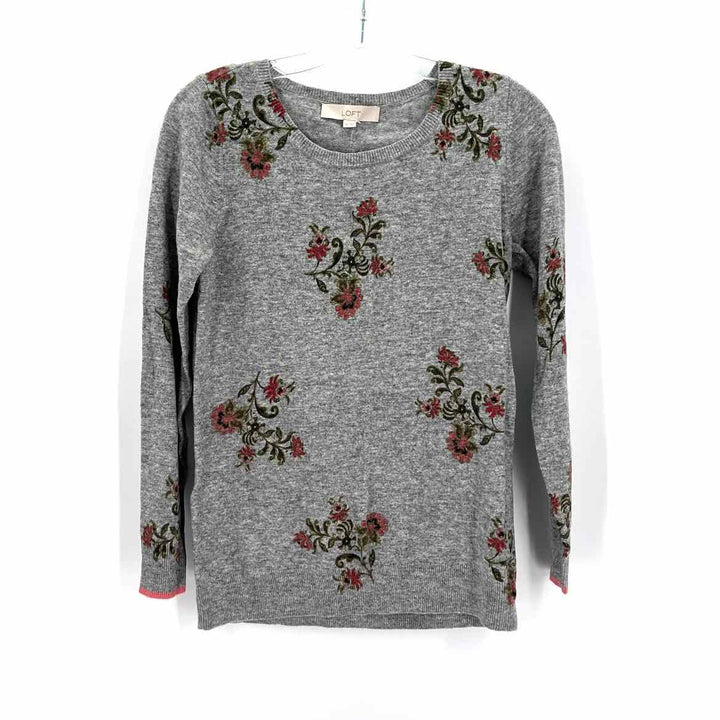 Size XS Ann Taylor Gray Sweater