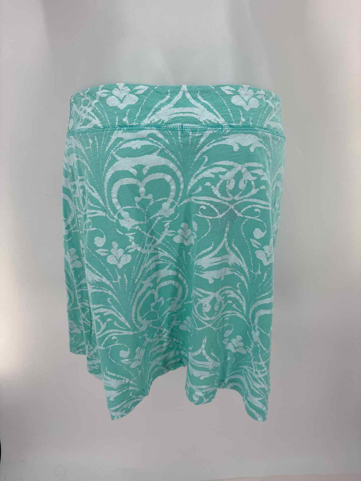 Size M FRESH PRODUCE Green Print Skirt