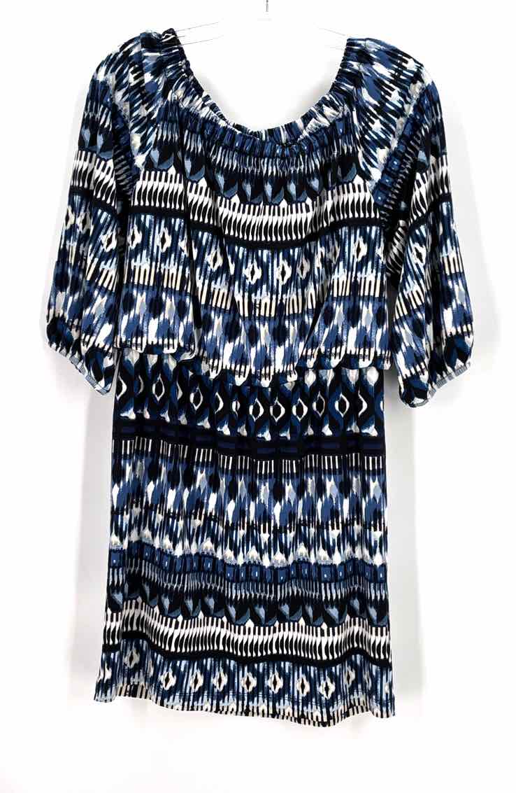 Size M Blue Print Dress