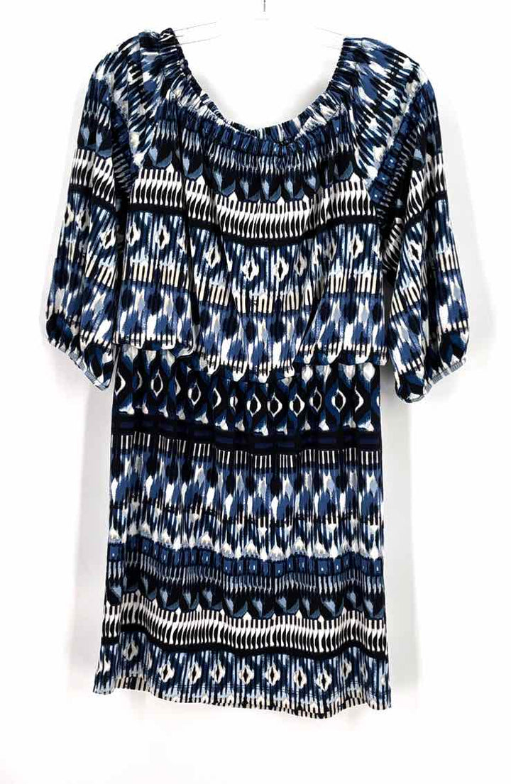 Size M Blue Print Dress