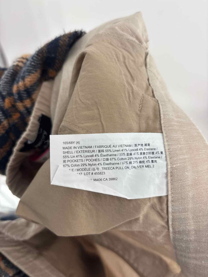 Size 4 THEORY Tan Pants