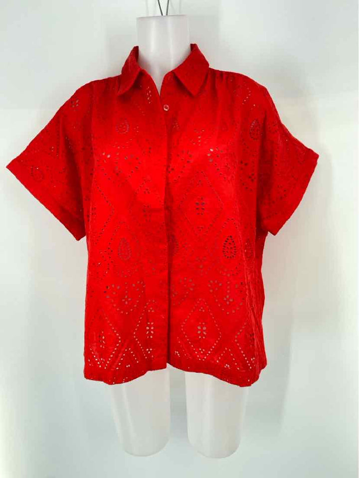 Size 14 Chico's Red Shirt