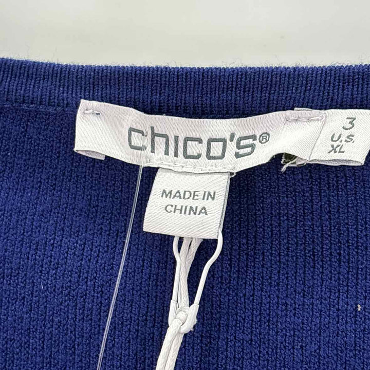 Size XL Chico's Royal Blue Knit Sweater