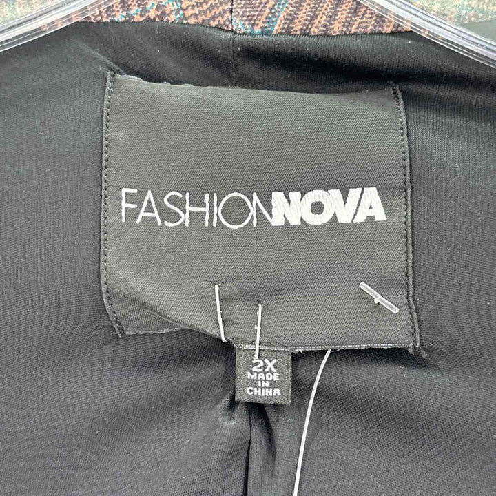 Size 2X FASHION NOVA Brown Blazer