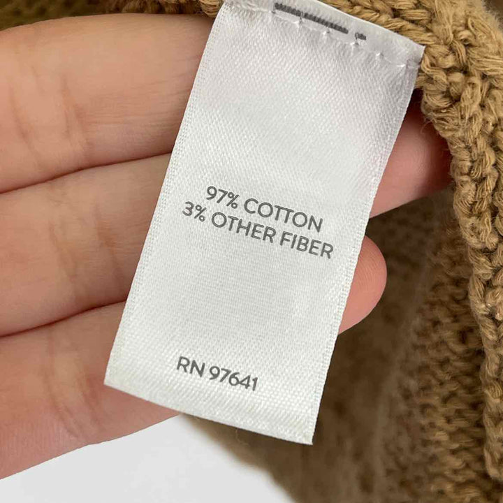 Size M J JILL Tan Knit Cardigan