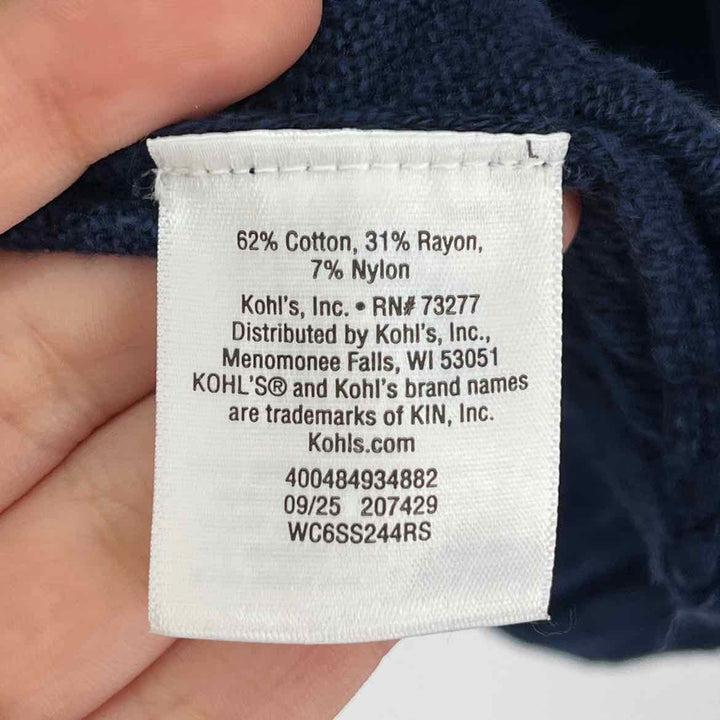 Size L Croft & Barrow Navy Sweater