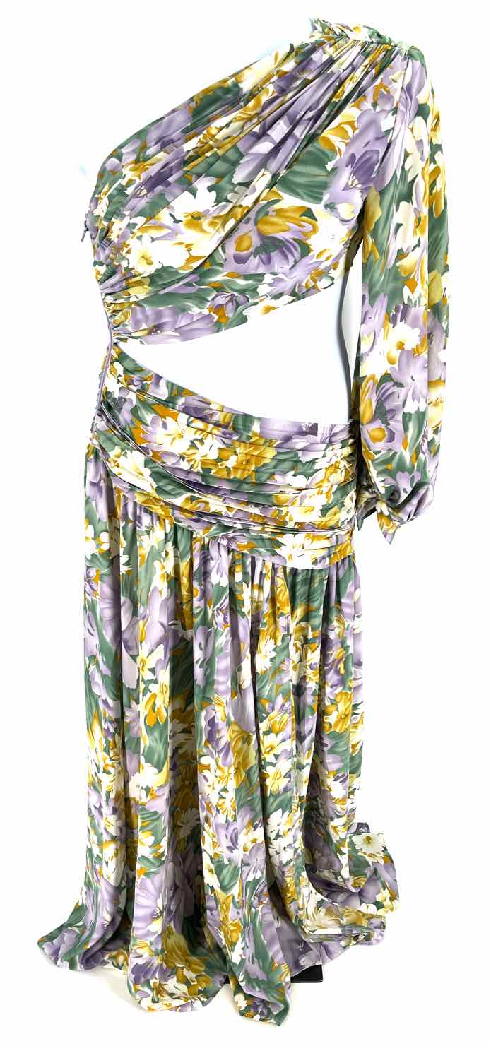 Size XL Purple Print Dress