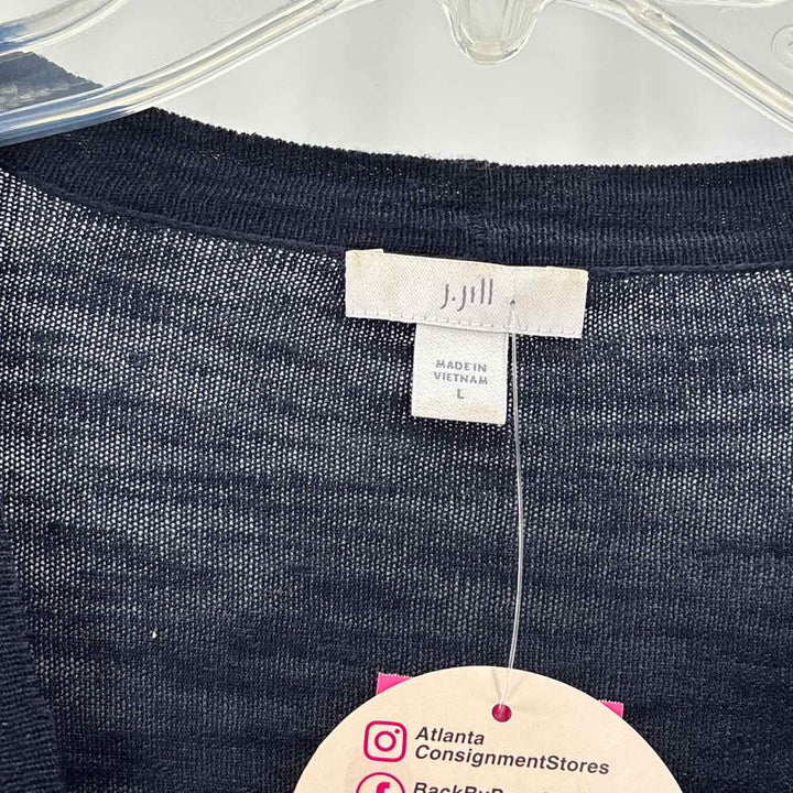 Size L J JILL Navy Sweater