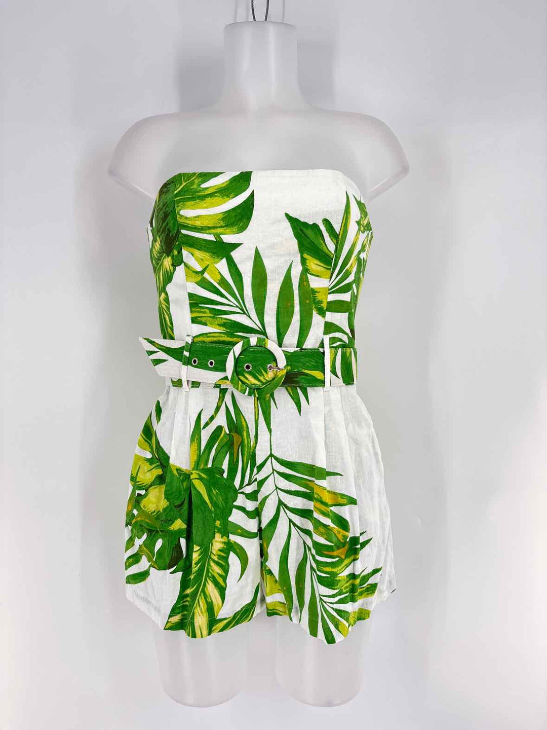 Size M Green Print Dress