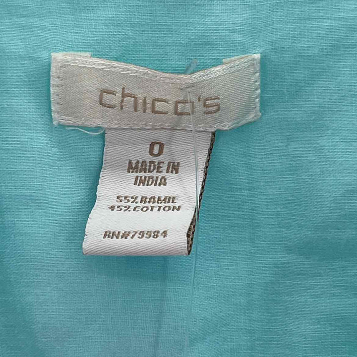Size S Chico's Blue Shirt