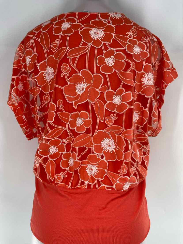 Size M Chico's Orange Shirt